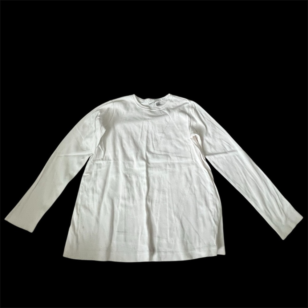 ◻️DUO MATERNITY: Women’s M, white long sleeve scoop neck t-shirt, preloved◻️